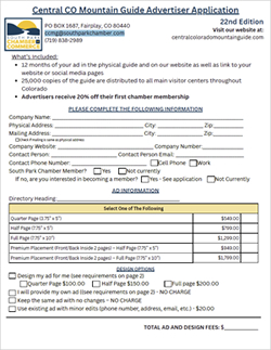 CCMG Advertising Order Form